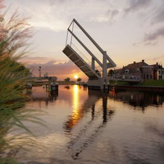 3D render Hollandse brug