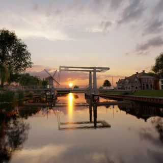 3D render Hollandse brug