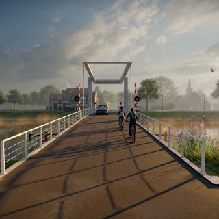 3D render Hollandse brug